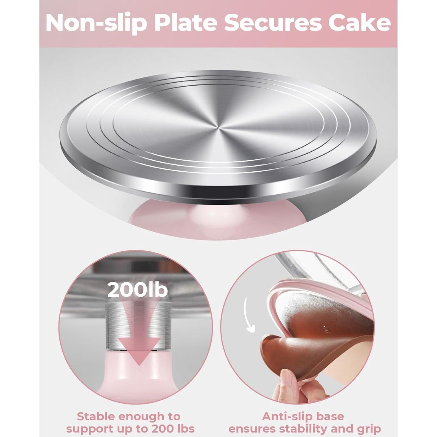 Soporte Giratorio Kootek 30 cm Antideslizante para Pasteles