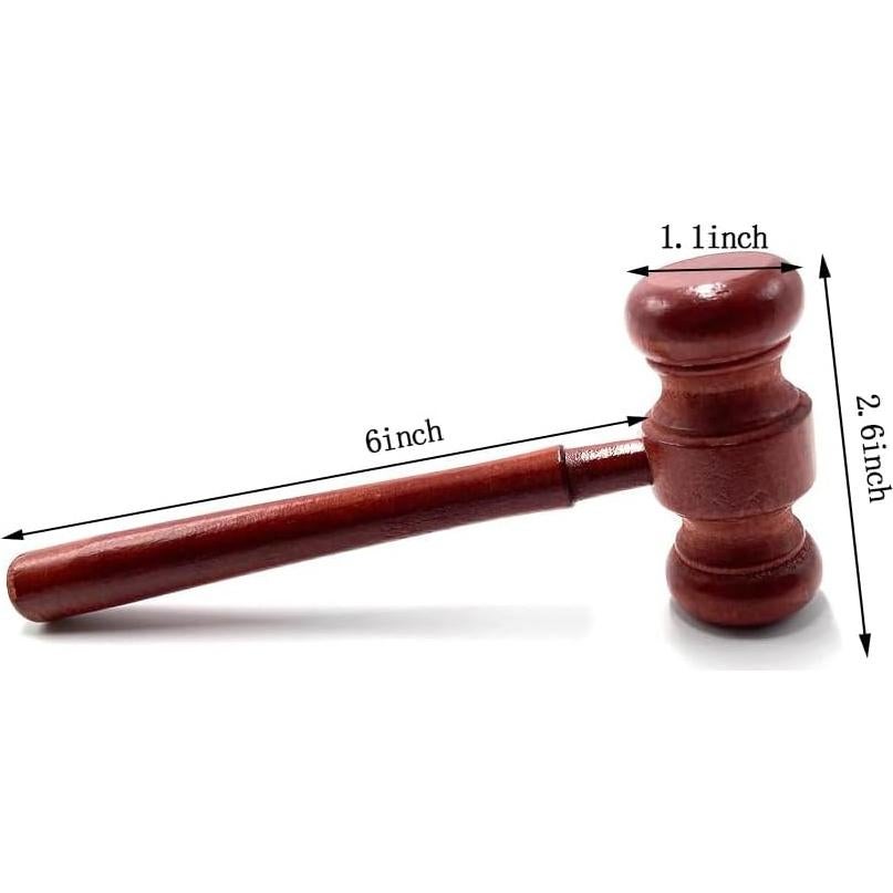 Mazo de Juez de Madera Aliotech para Disfraz de Halloween