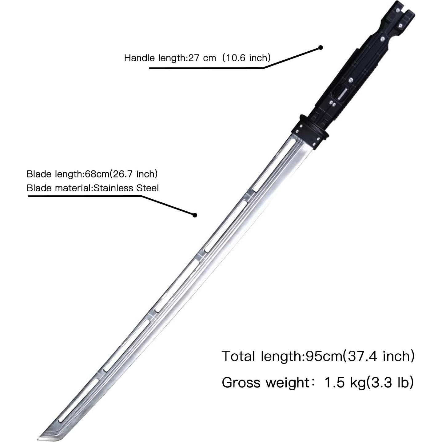 Espada de Cosplay Hawkeye Ronin Espada Fort 94cm Acero Inoxidable