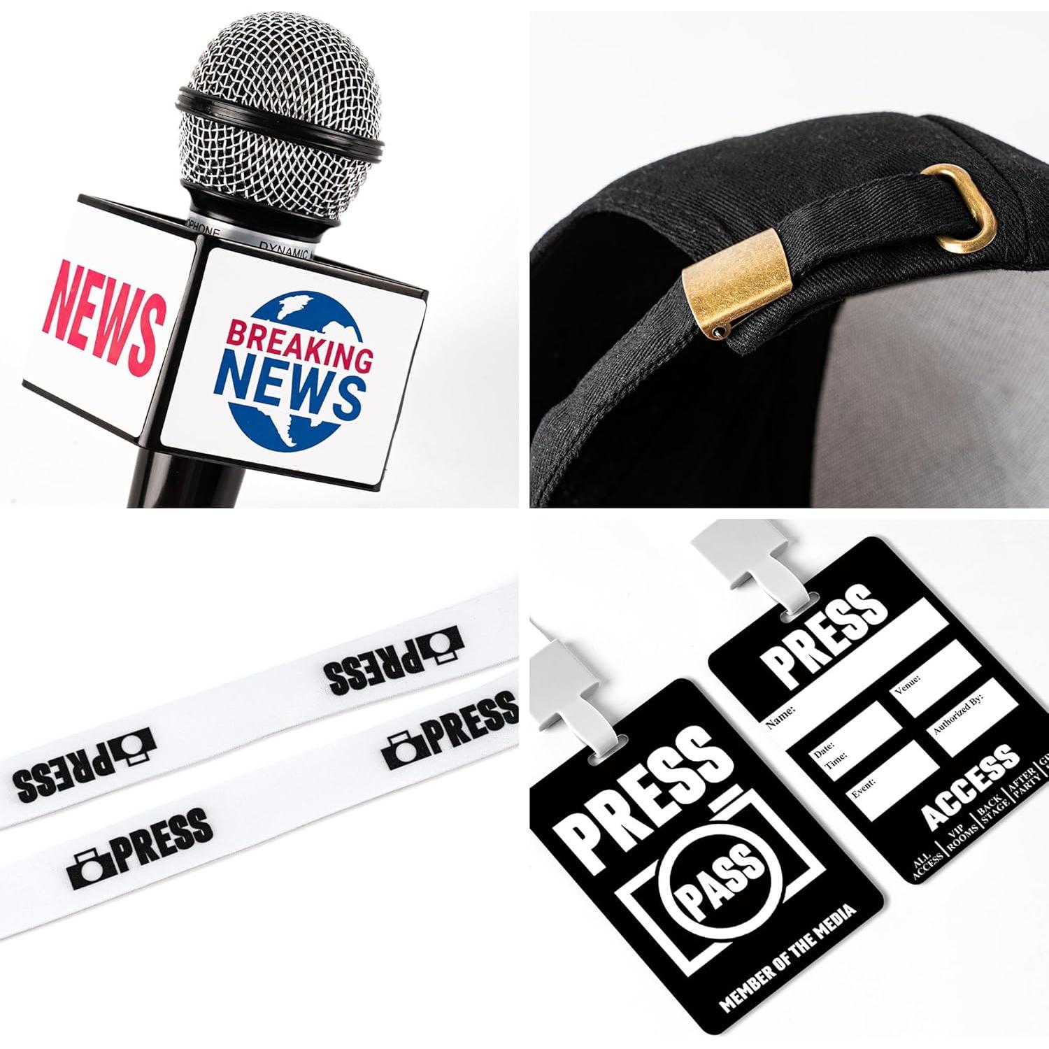 Conjunto de Disfraz de Reportero de Noticias BIWISY