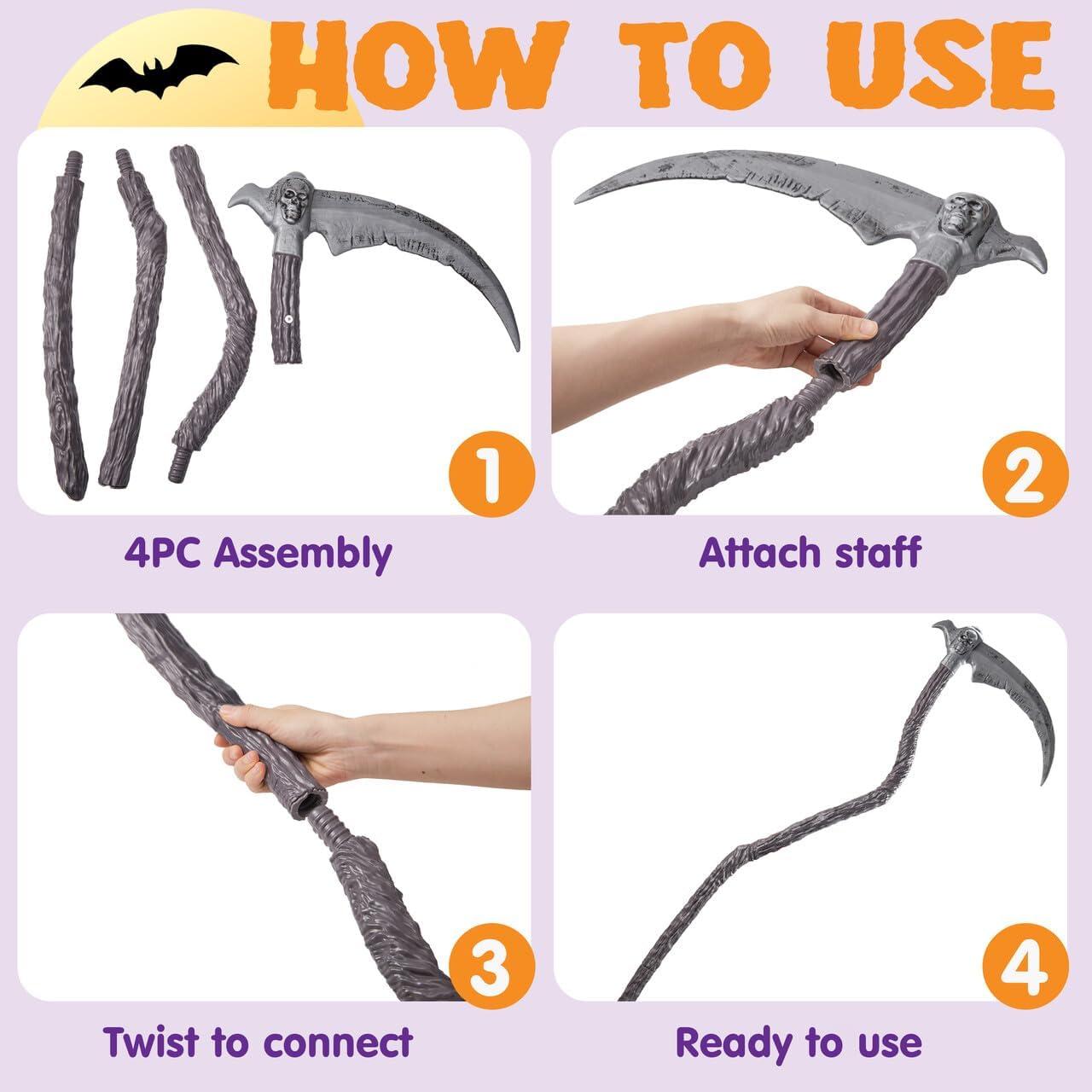 Guadaña del Grim Reaper Spooktacular Creations 37 cm Halloween