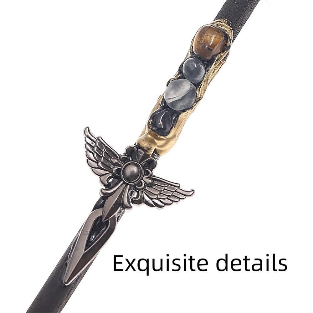 Varita Mágica de Cristal Bubbmi 32cm para Disfraces