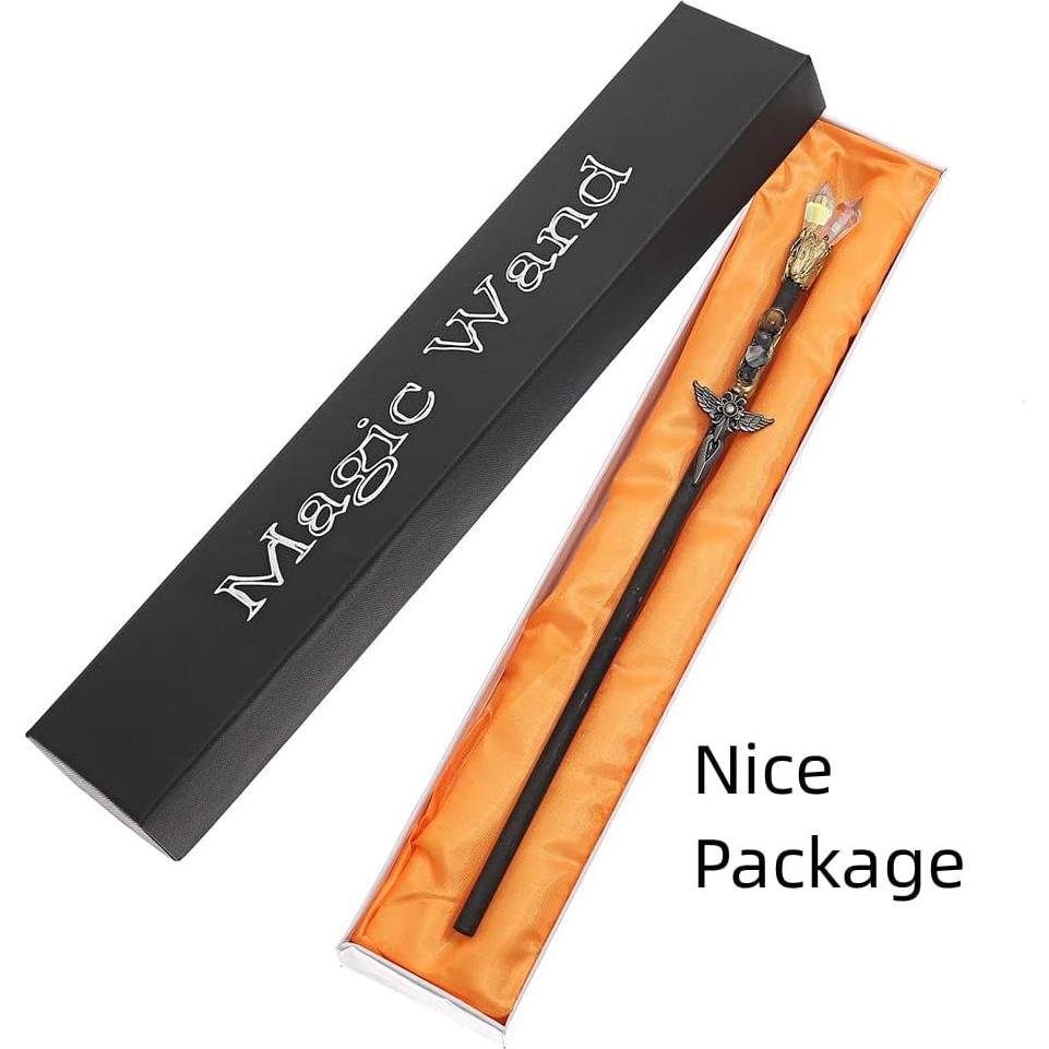 Varita Mágica de Cristal Bubbmi 32cm para Disfraces