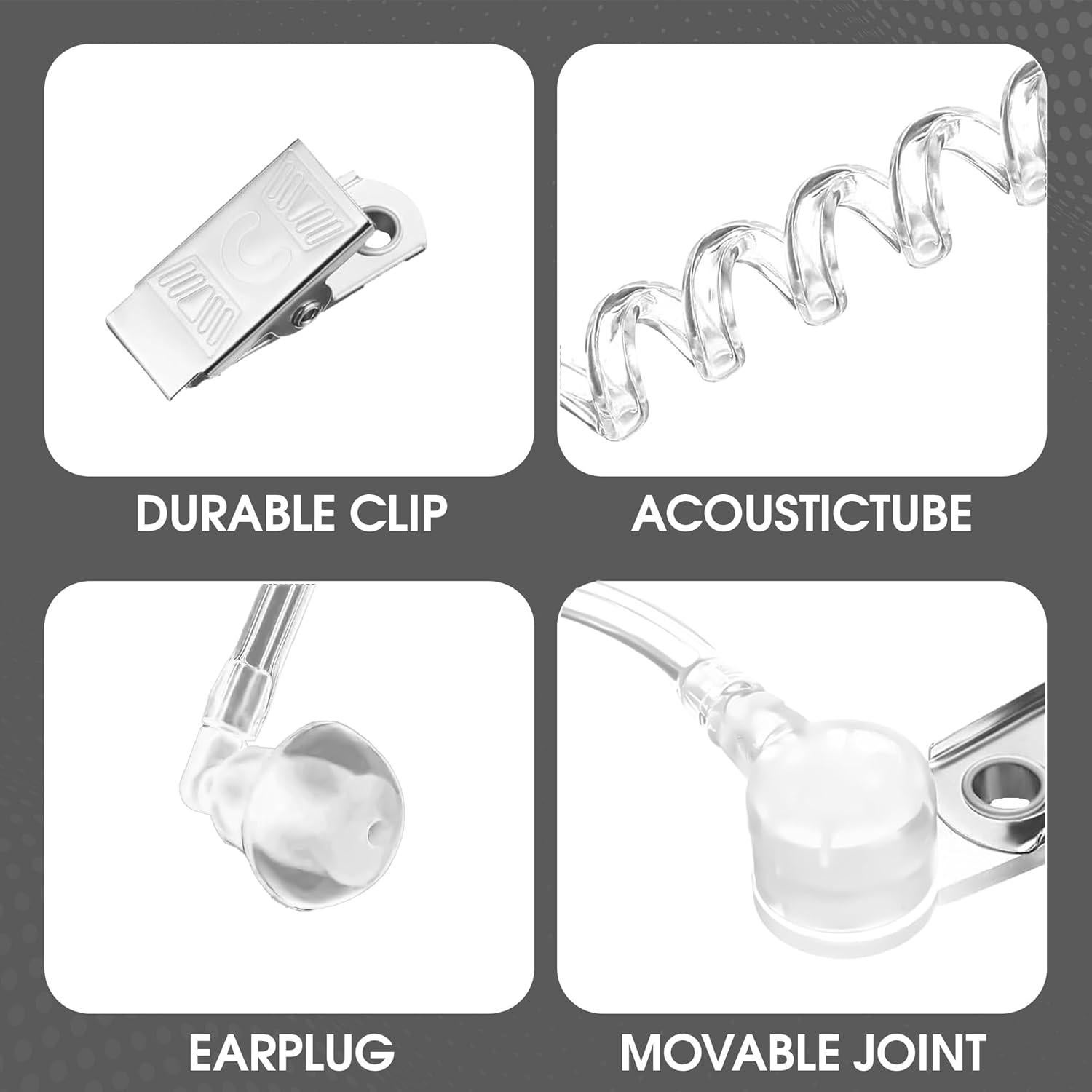 Auricular de Espía Vaulted Skulls & Co para Disfraces