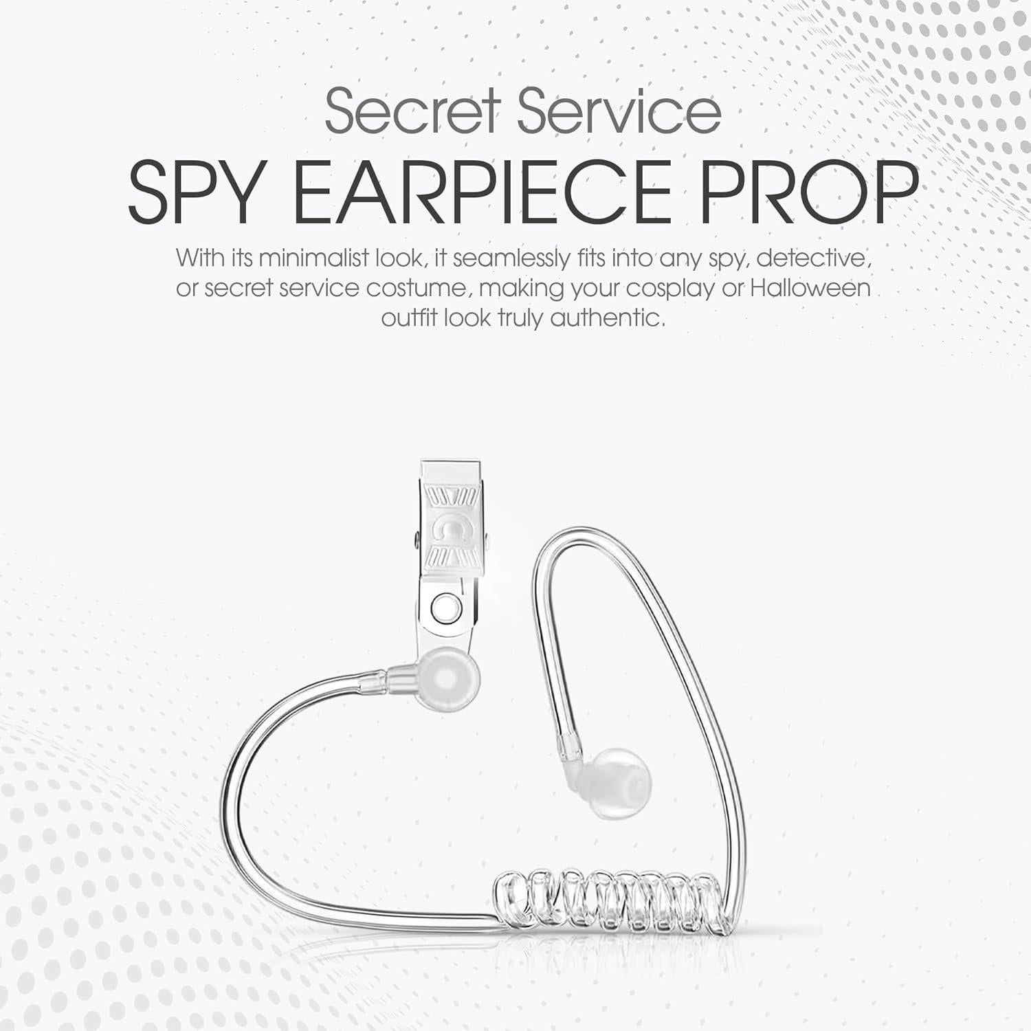 Auricular de Espía Vaulted Skulls & Co para Disfraces