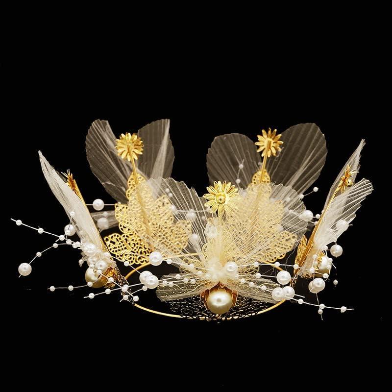 Corona de Perlas para Pasteles Winvin 16 cm Decoración Elegante