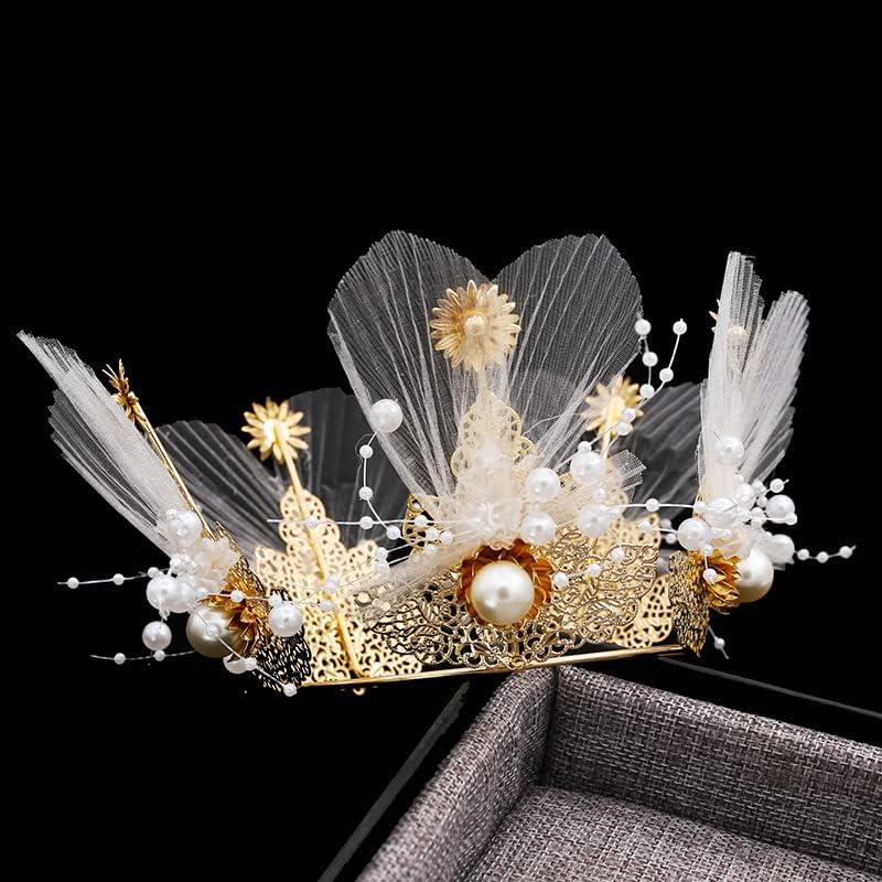 Corona de Perlas para Pasteles Winvin 16 cm Decoración Elegante