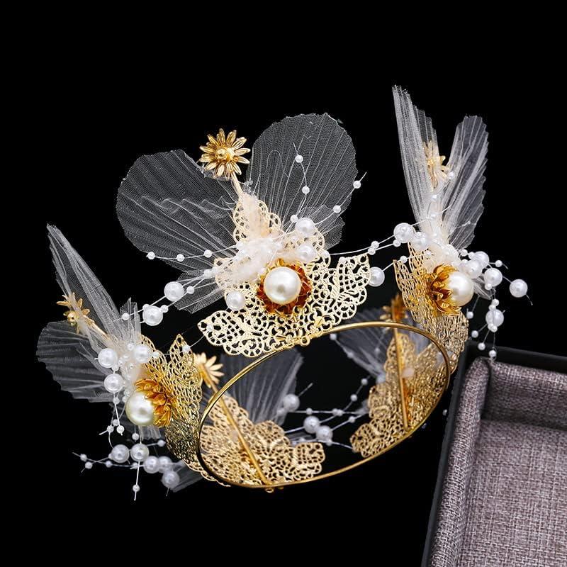 Corona de Perlas para Pasteles Winvin 16 cm Decoración Elegante