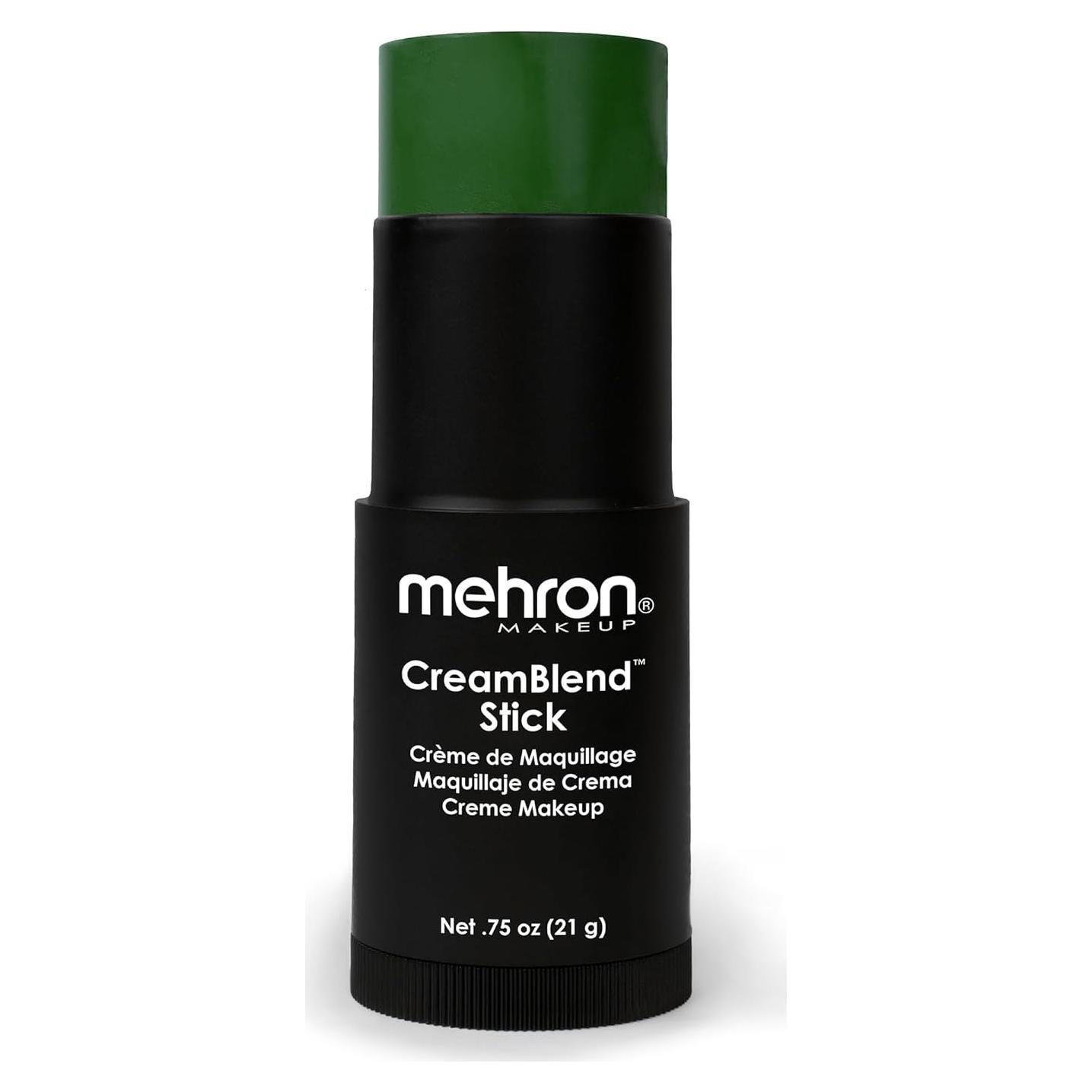 Pintura Facial en Crema Mehron Makeup 21 g Verde - Stick Portátil