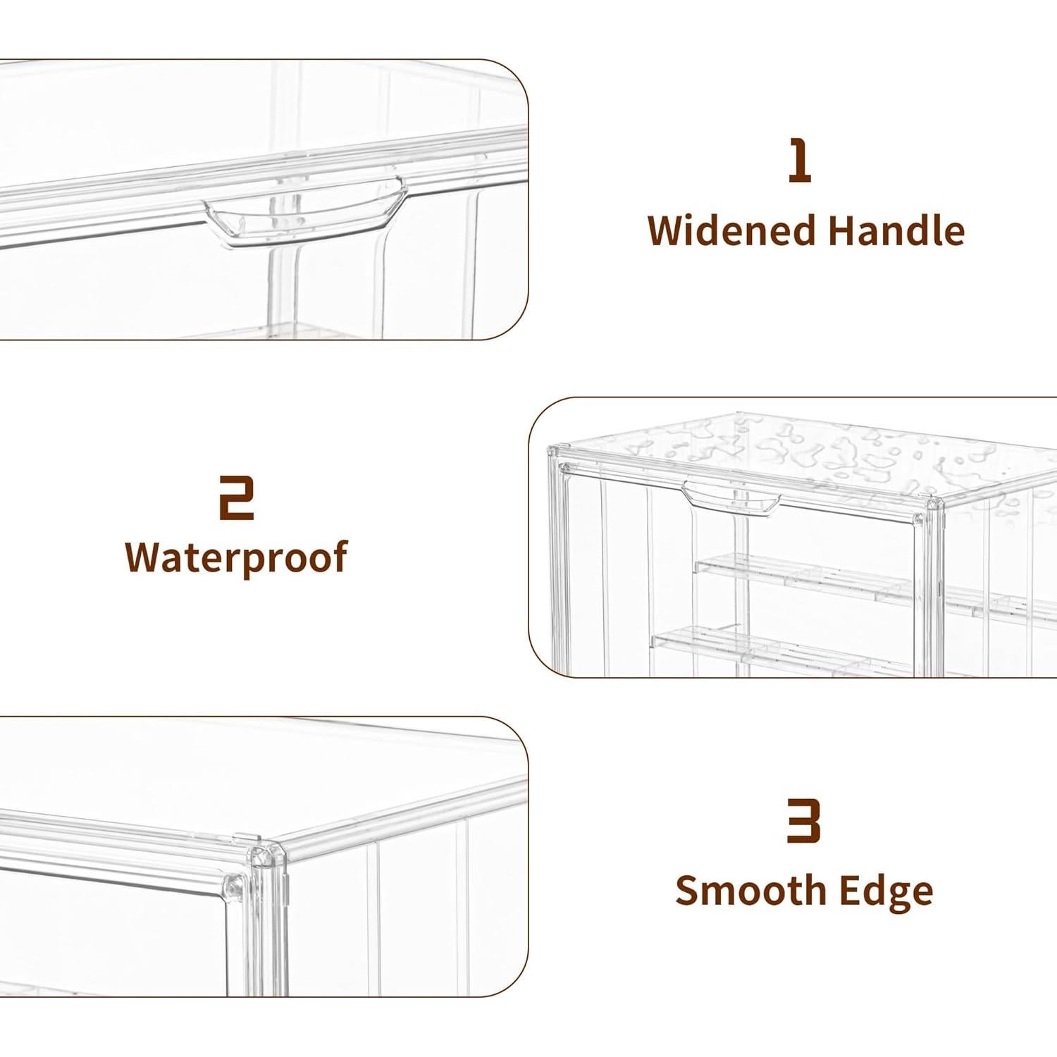 Caja de Exhibición Acrílica LXLXXL Ajustable 4 Capas