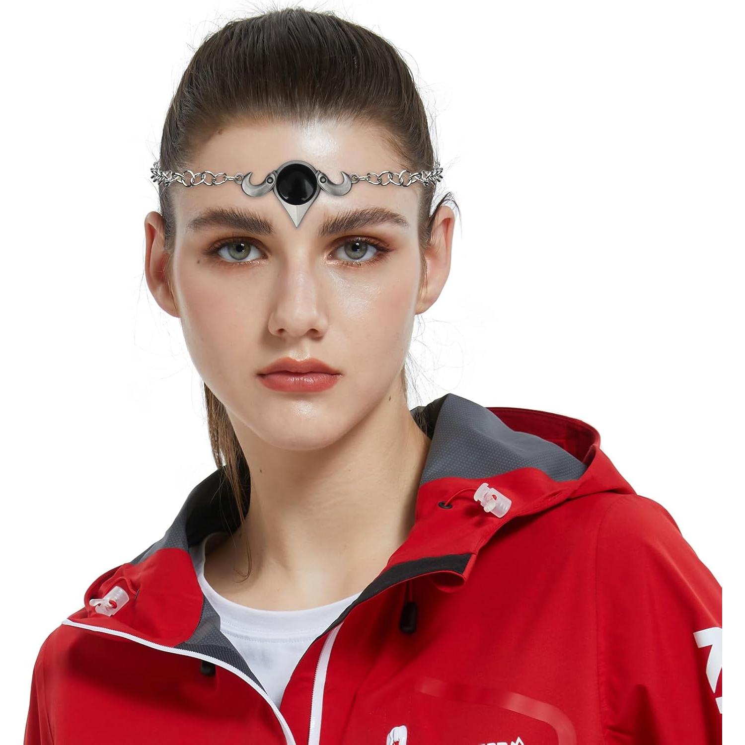 Collar de Cadena para la Cabeza HLENOK 58cm Joyería de Cosplay