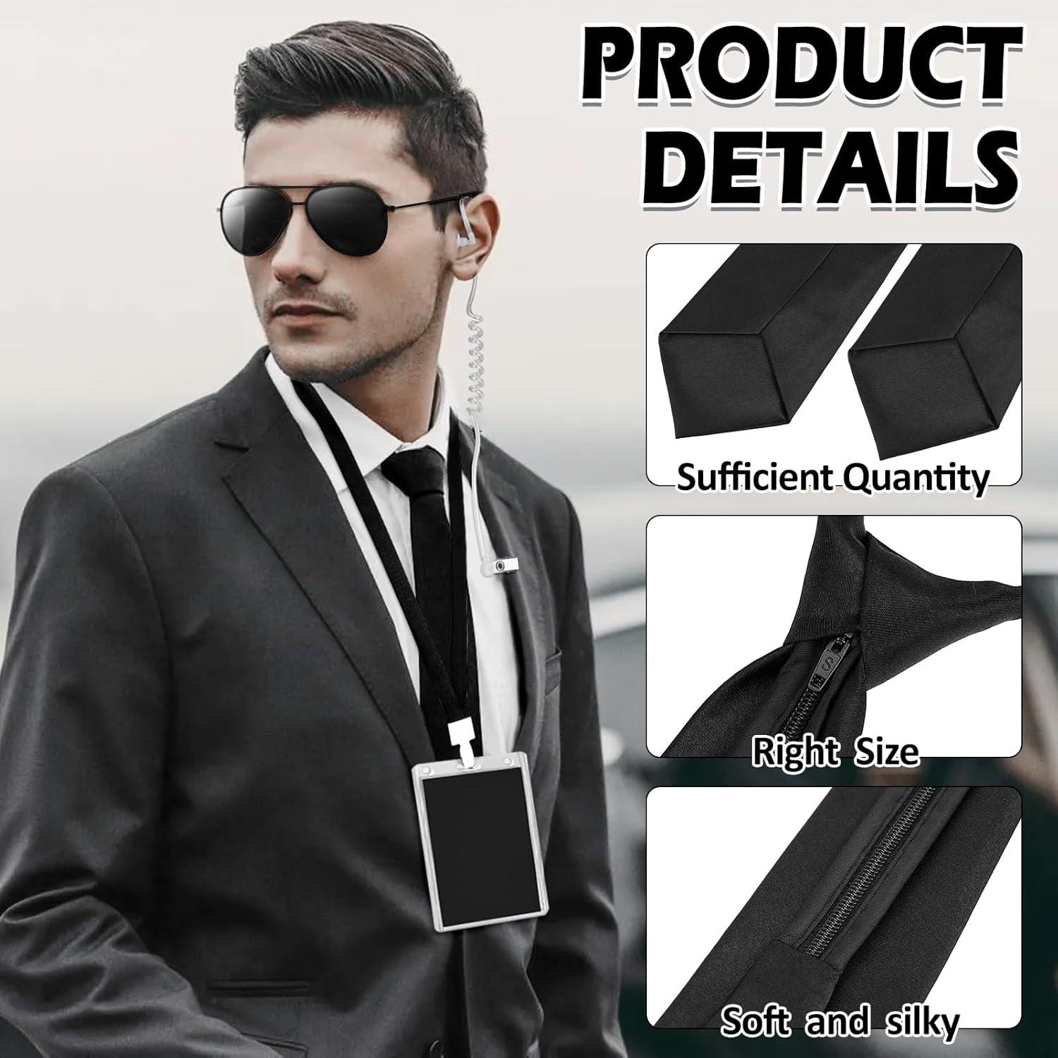 Disfraz de Agente 8 Piezas Dreamtop con Insignia y Accesorios