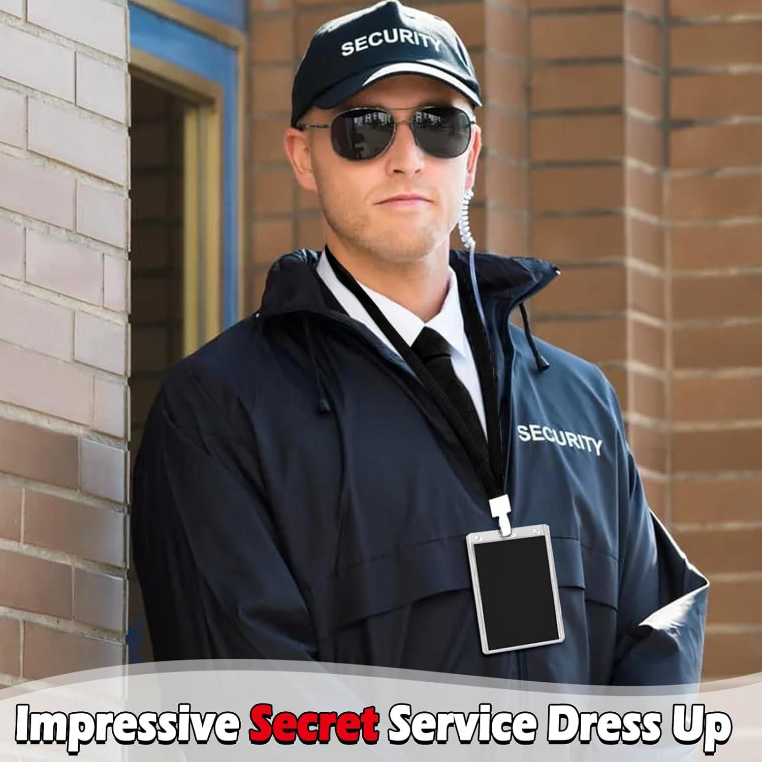 Disfraz de Agente 8 Piezas Dreamtop con Insignia y Accesorios