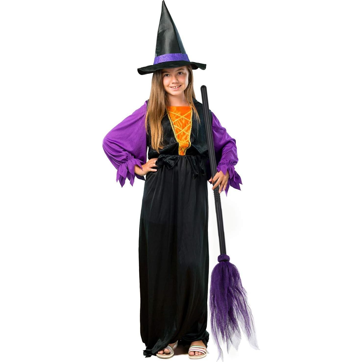 5 Escobas de Bruja de Halloween Skylety Accesorios de Fiesta