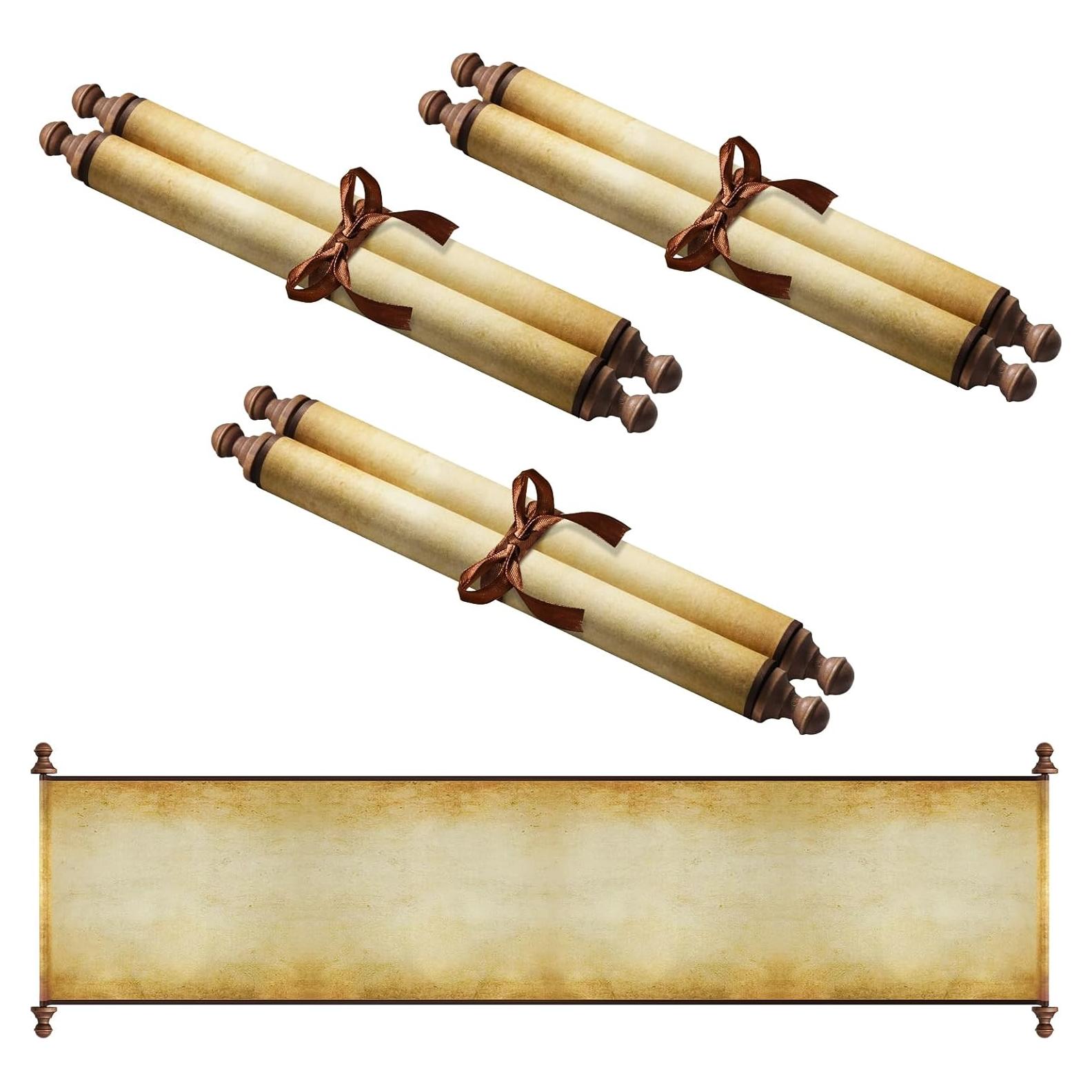 3 Piezas Papiro en Blanco Makevivi 24.1x80 cm Vintage