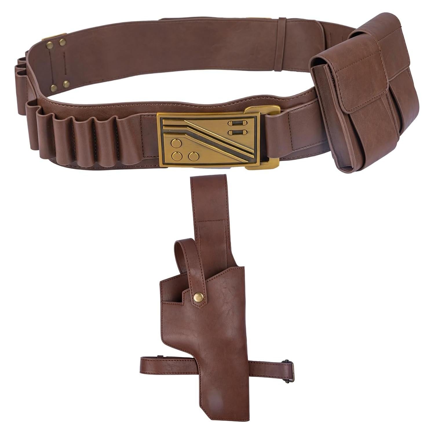 Cinturón de Cosplay Star Wars Han Solo Ajustable de Cuero PU