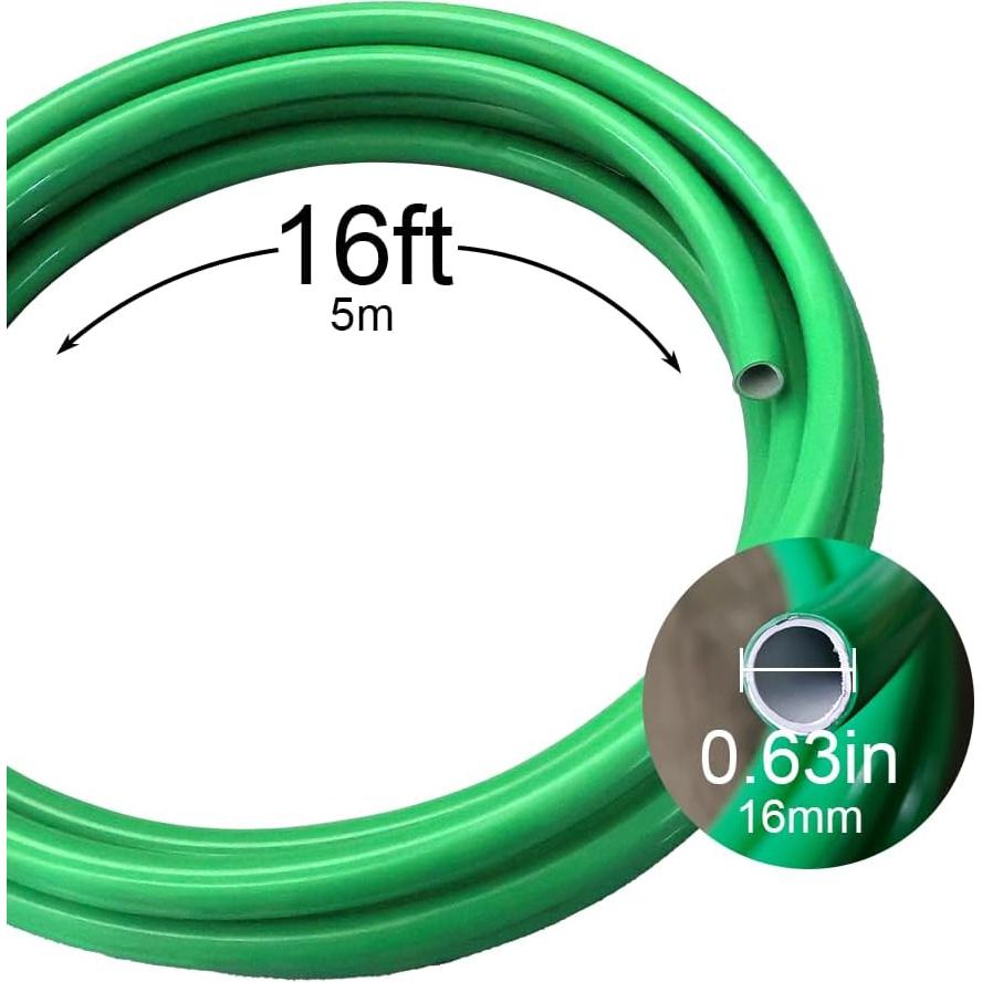 Tubo Flexible de PVC Fabiacci 5m Verde para Manualidades DIY