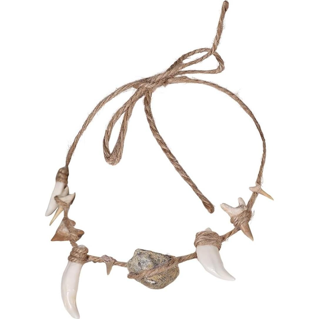 Collar de Concha de Cosplay Maui con Dientes de Lobo 54.9 cm