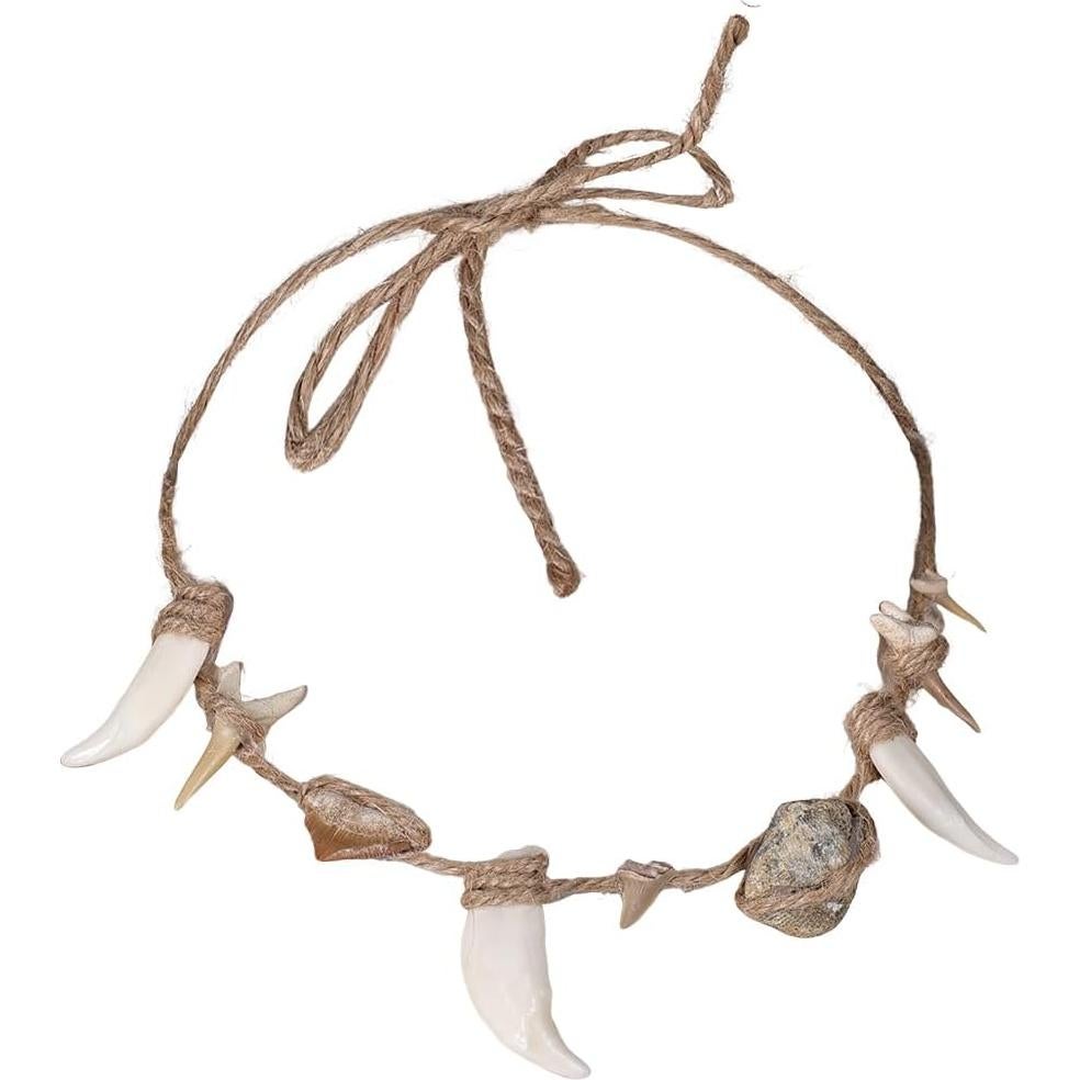 Collar de Concha de Cosplay Maui con Dientes de Lobo 54.9 cm