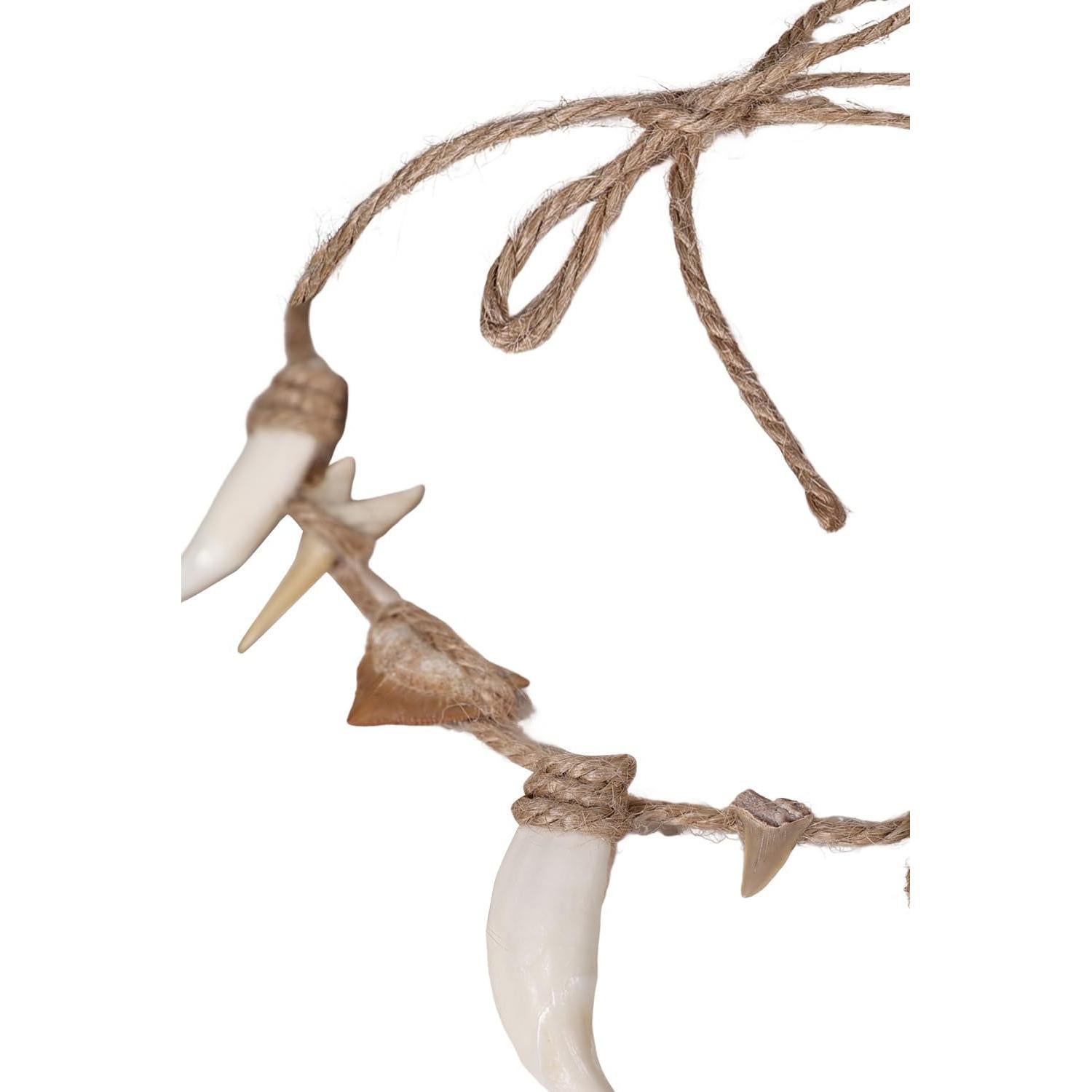 Collar de Concha de Cosplay Maui con Dientes de Lobo 54.9 cm