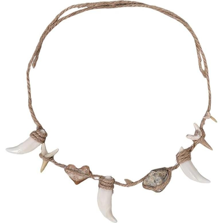 Collar de Concha de Cosplay Maui con Dientes de Lobo 54.9 cm