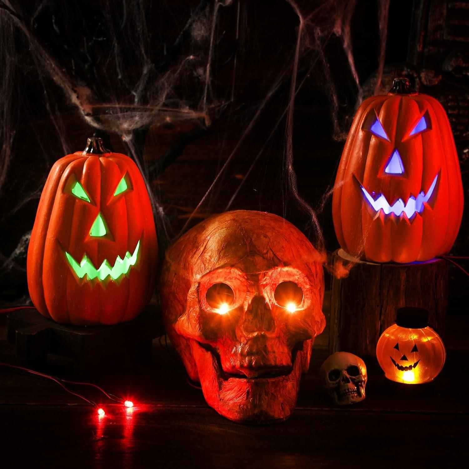 Luces LED Halloween 12 Pcs Xuhal para Máscaras y Disfraces 61 cm