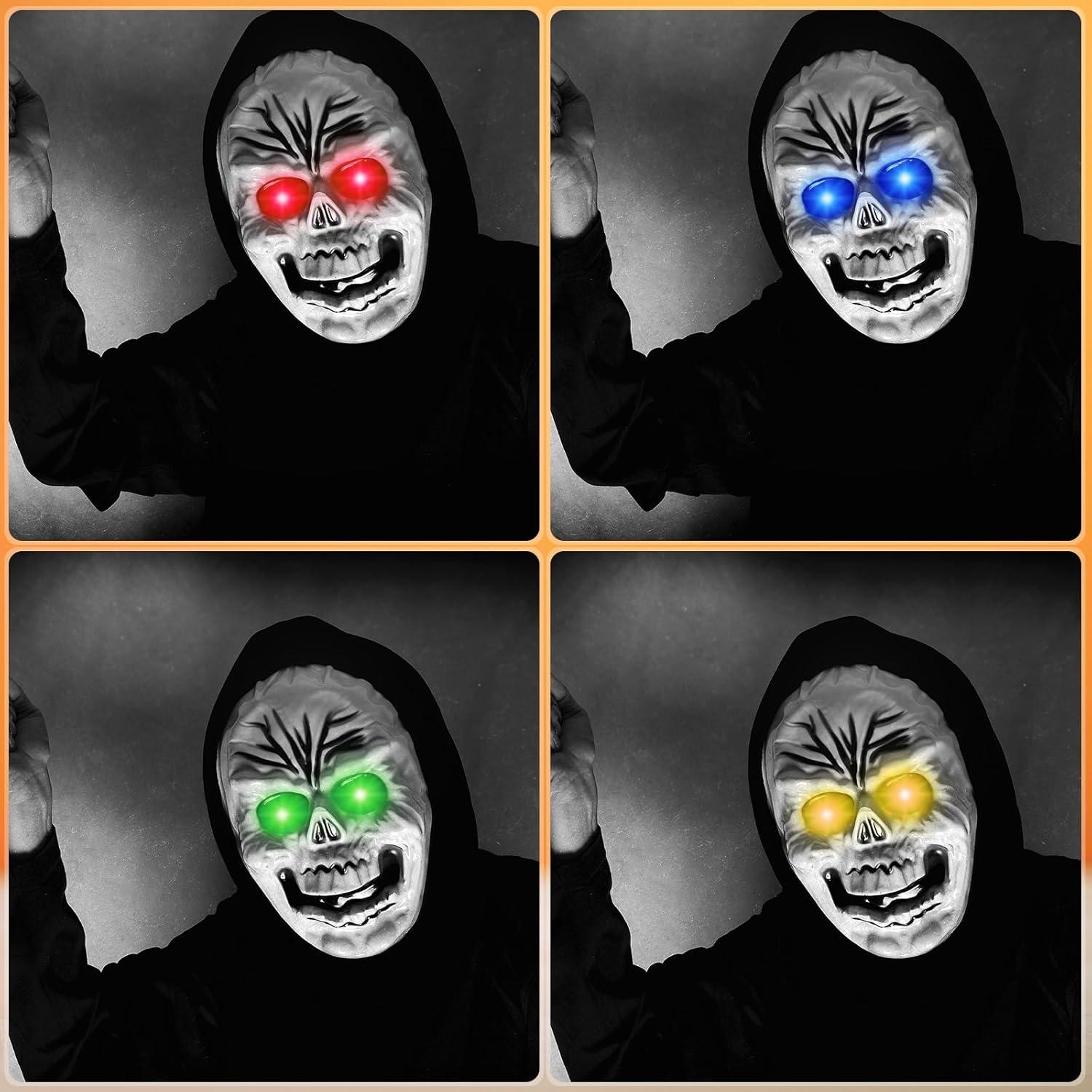 Luces LED Halloween 12 Pcs Xuhal para Máscaras y Disfraces 61 cm