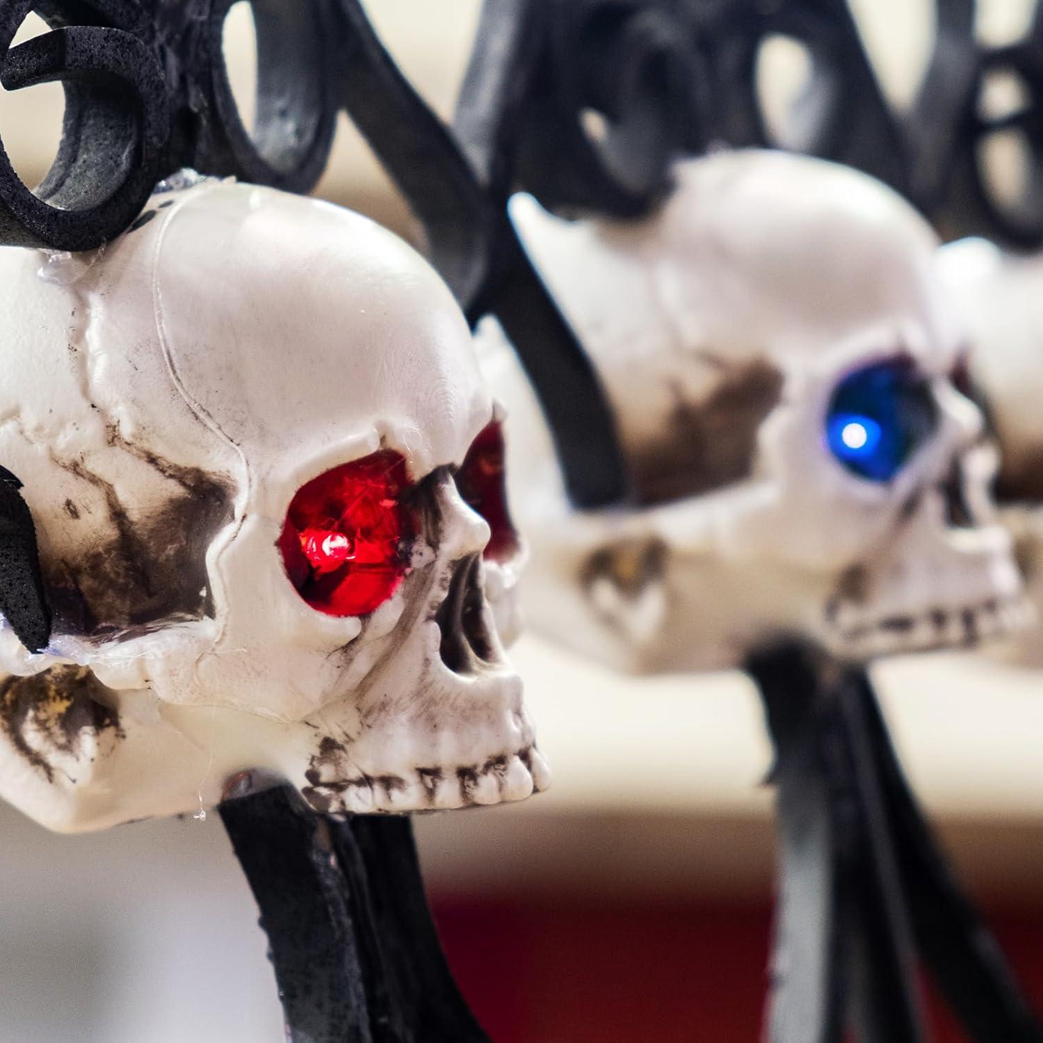 Luces LED Halloween 12 Pcs Xuhal para Máscaras y Disfraces 61 cm