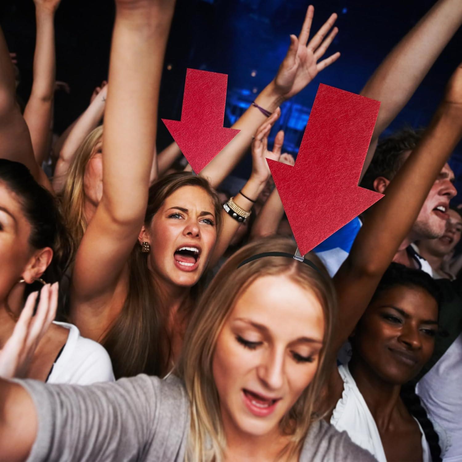 Diadema de Flecha Roja YOOLEETC - 2 Piezas para Fiesta y Concierto