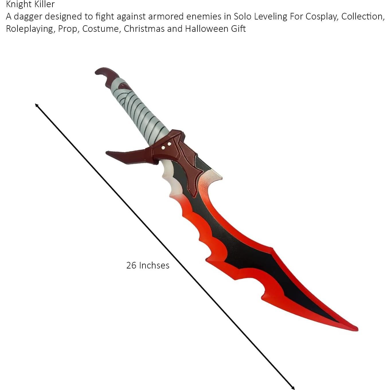 Daga de Espuma Medieval LALAPORT 43 cm para Cosplay y Rol