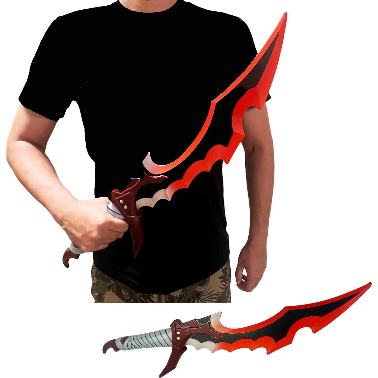 Daga de Espuma Medieval LALAPORT 43 cm para Cosplay y Rol