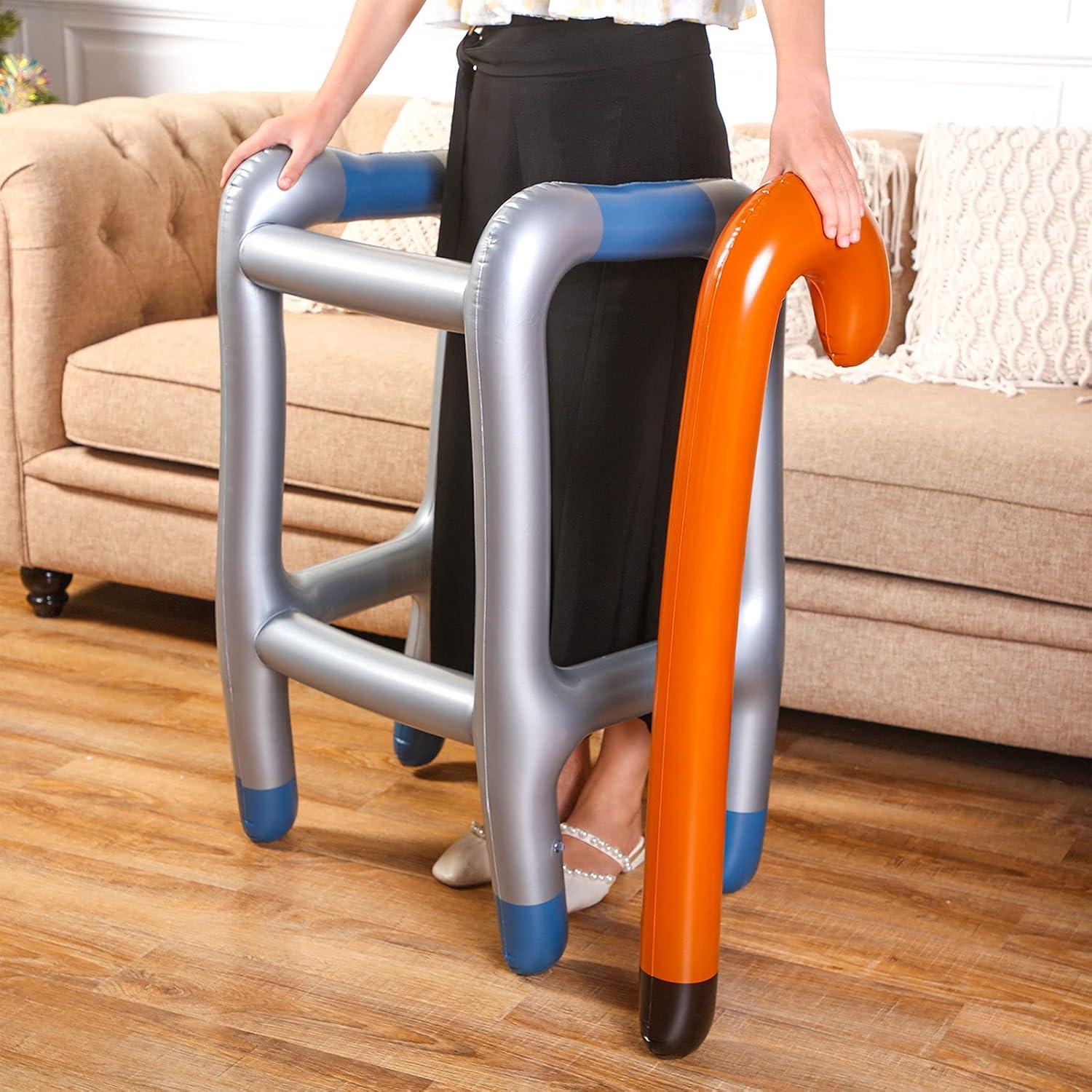 Andadores y Bastones Inflables Aoriher - 4 Piezas para Fiestas