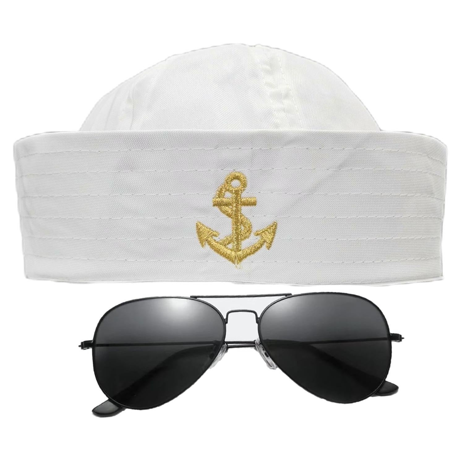 Gorra de Capitán Naval Unisex Admiral - Accesorio de Fiesta