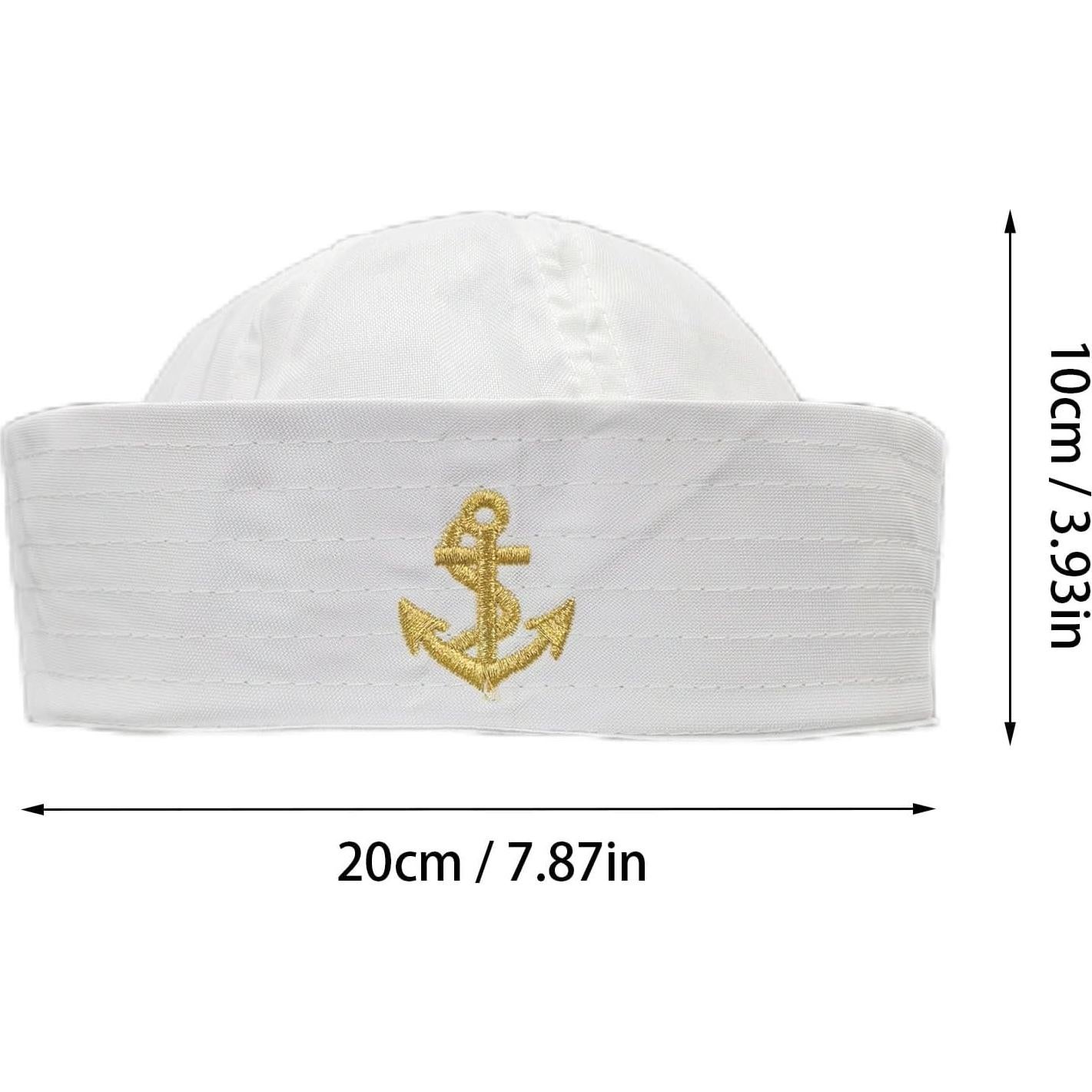 Gorra de Capitán Naval Unisex Admiral - Accesorio de Fiesta