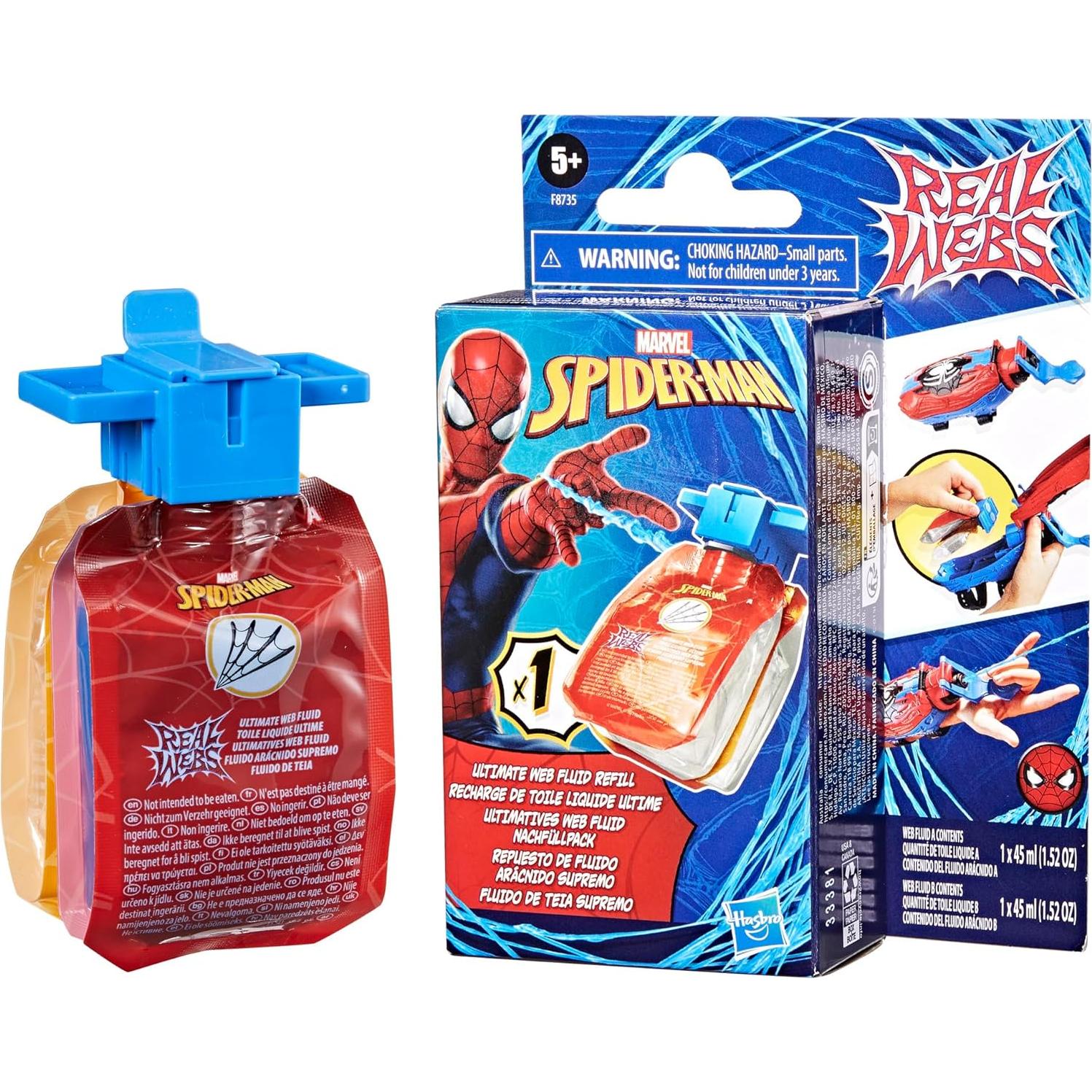 Recarga de Fluido de Telaraña Real Spider-Man Hasbro 136g