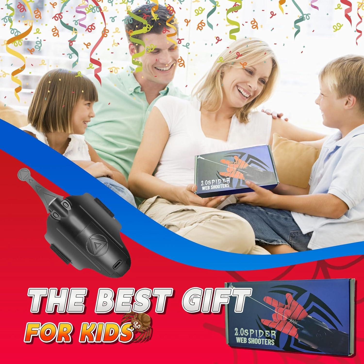 Lanzador de Telarañas QiSwap 2.0 con Guante - Juguete para Niños