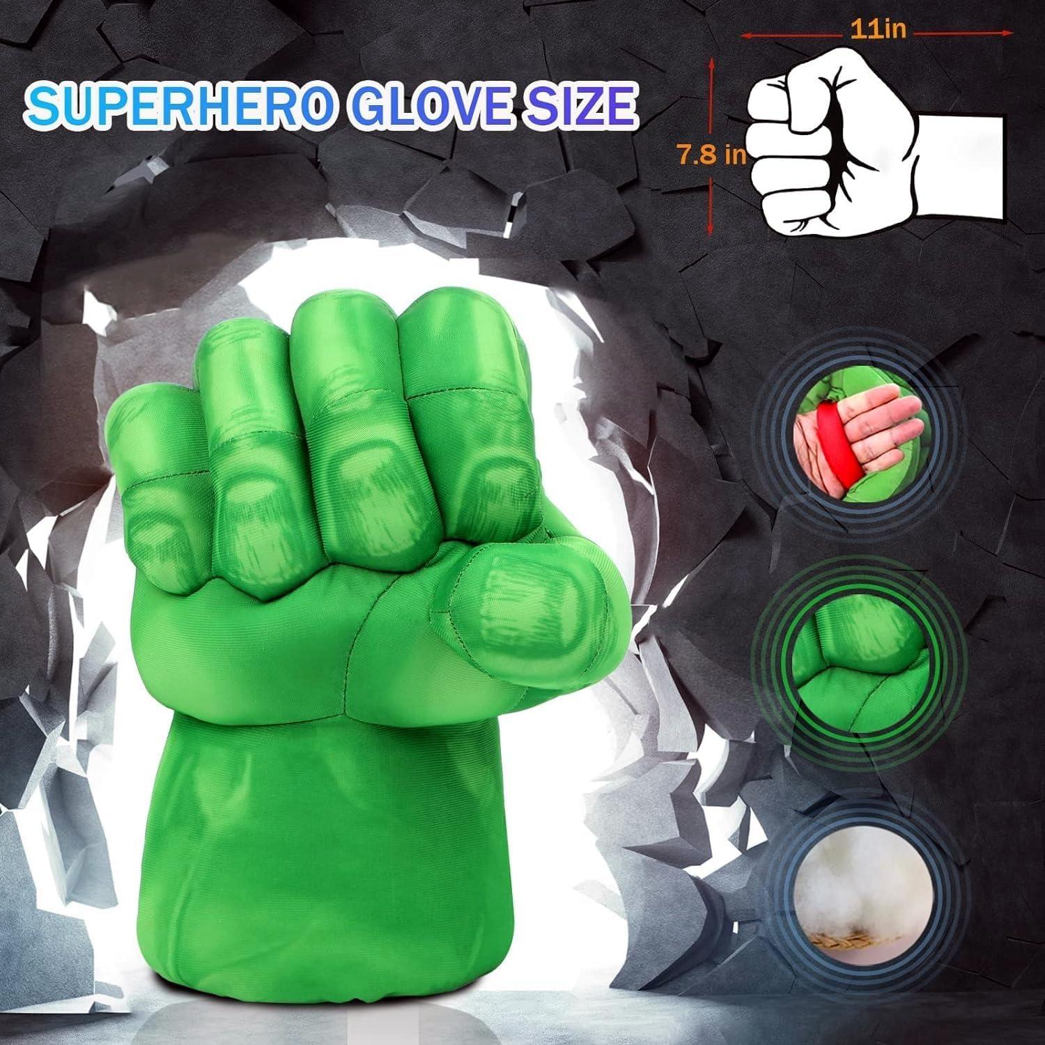 Guantes de Superhéroe PROVAINT para Disfraces y Boxeo - Verde