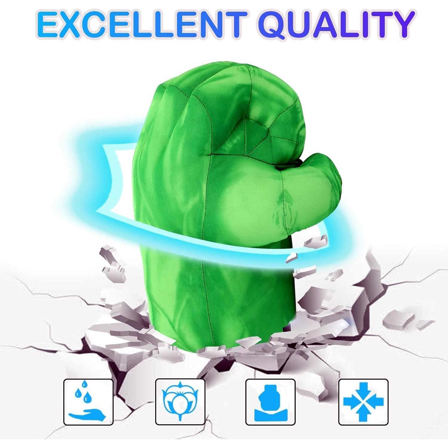 Guantes de Superhéroe PROVAINT para Disfraces y Boxeo - Verde