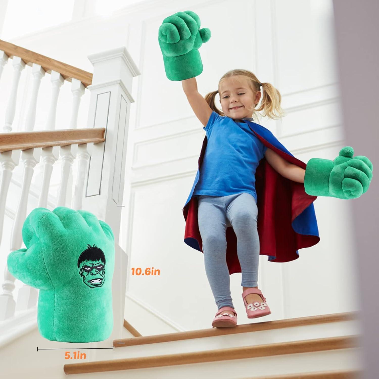 Guantes de Disfraz de Superhéroe Hulk - Regalo para Niños