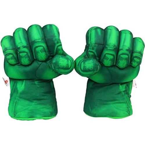Guantes de Boxeo de Peluche Suaves para Niños 30 cm Verde