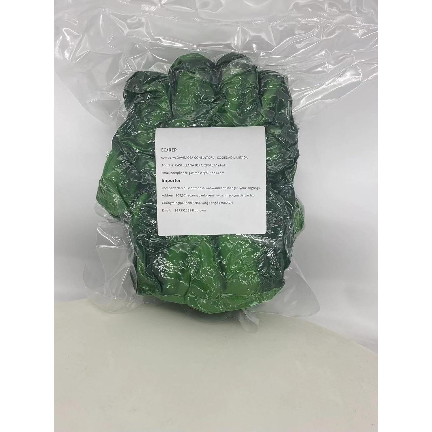 Guantes de Boxeo de Peluche Suaves para Niños 30 cm Verde