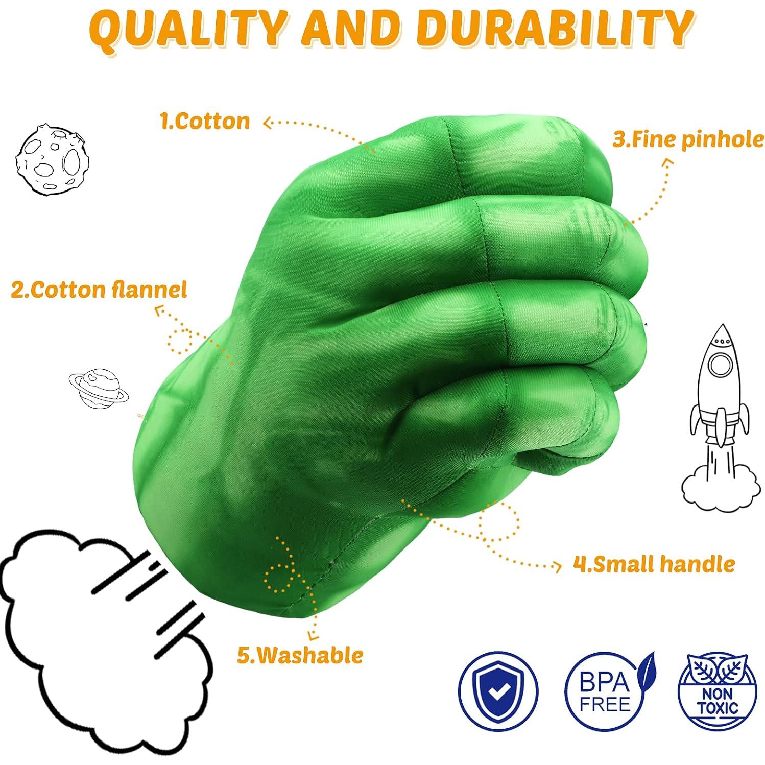 Guantes de Superhéroe para Niños XYMTOY Verde Claro 30x20cm