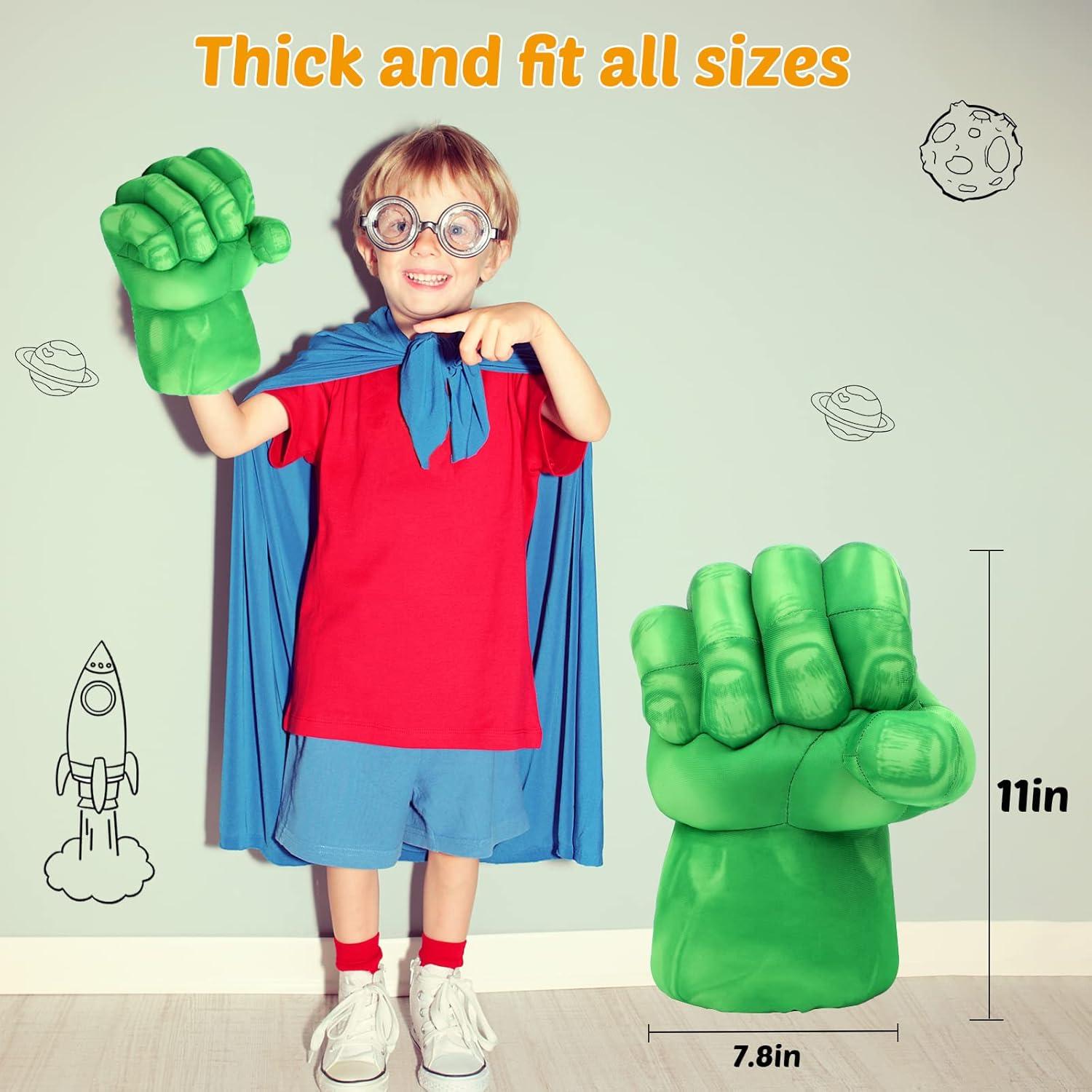 Guantes de Superhéroe para Niños XYMTOY Verde Claro 30x20cm