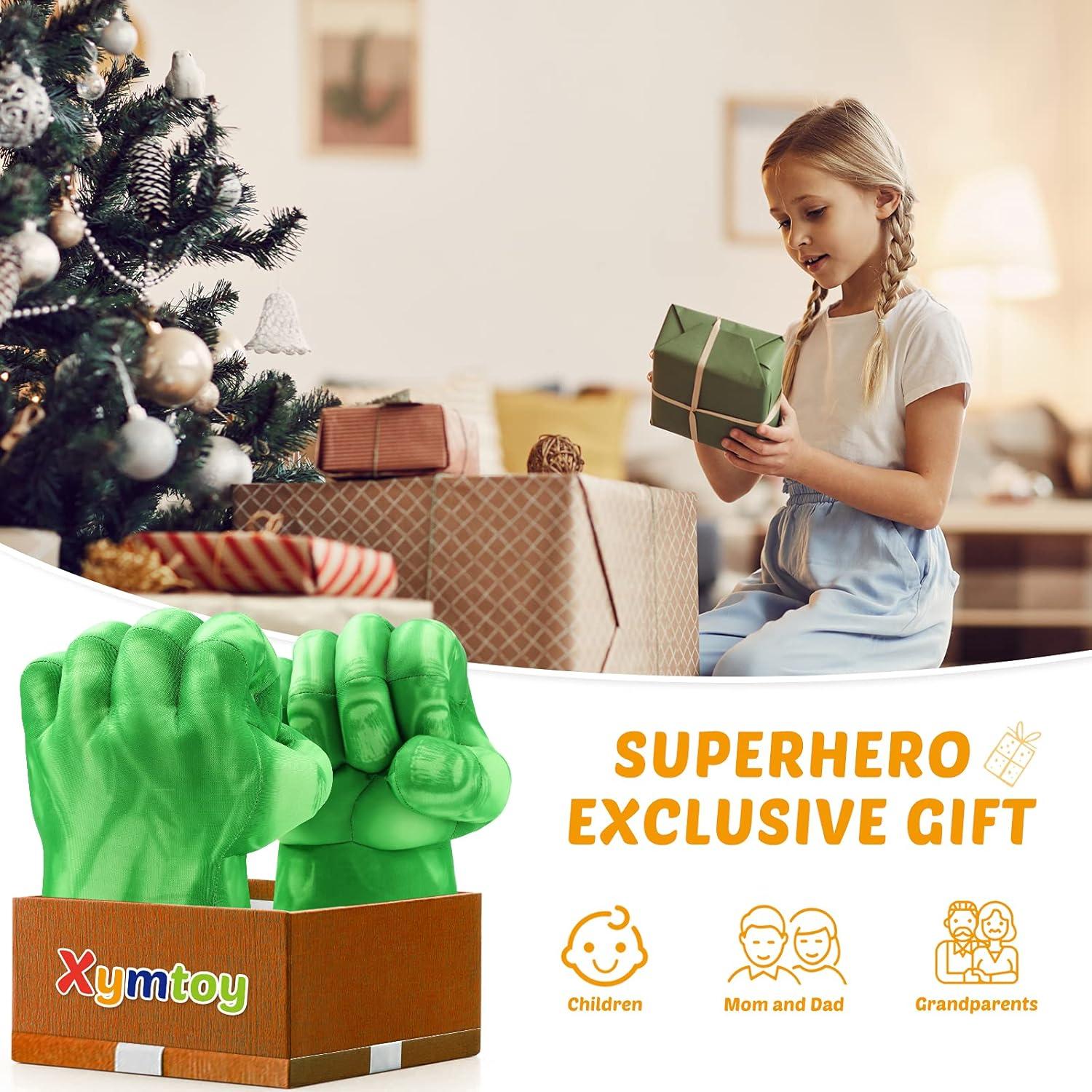 Guantes de Superhéroe para Niños XYMTOY Verde Claro 30x20cm