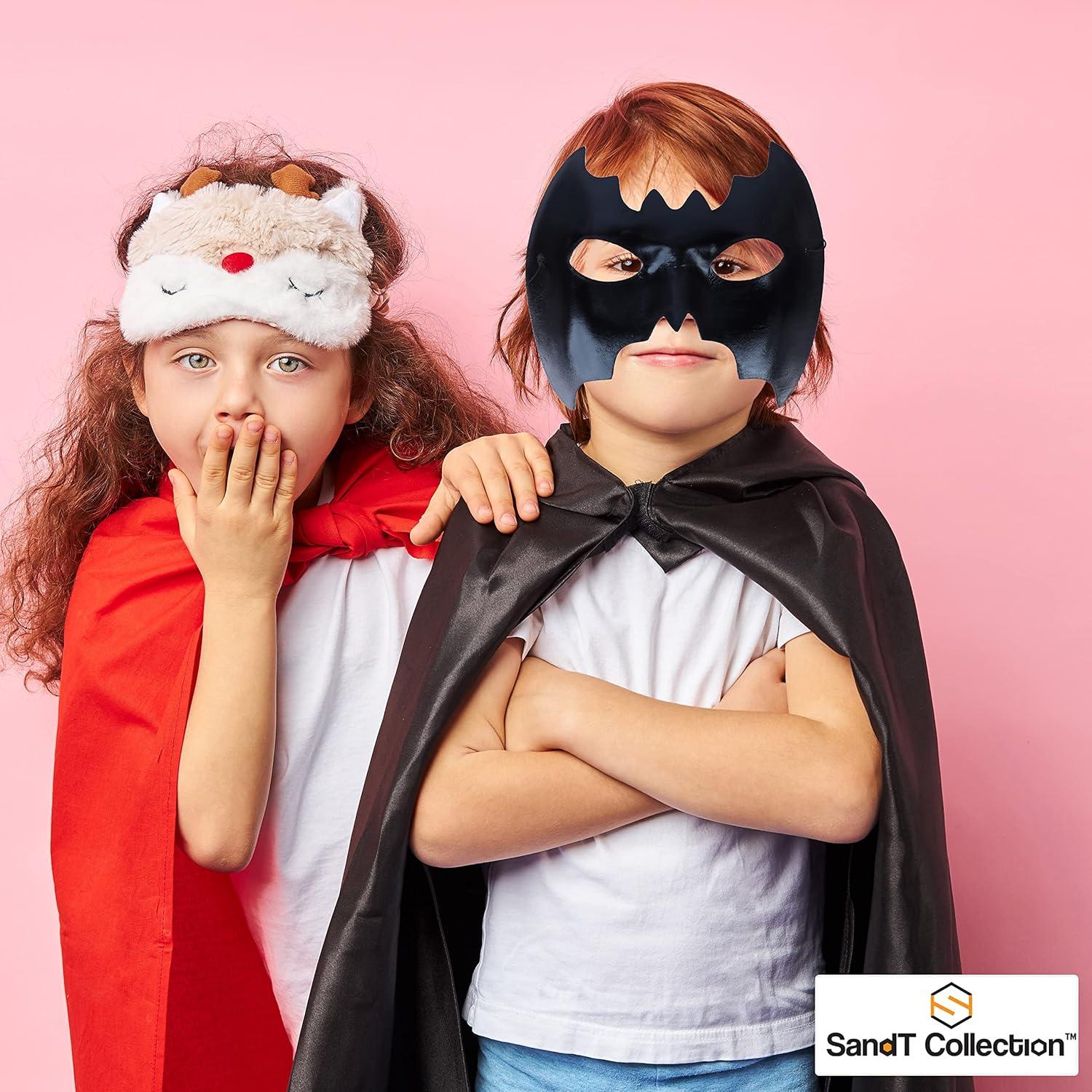 Máscara de Murciélago de Medio Rostro SandT Collection - Negro