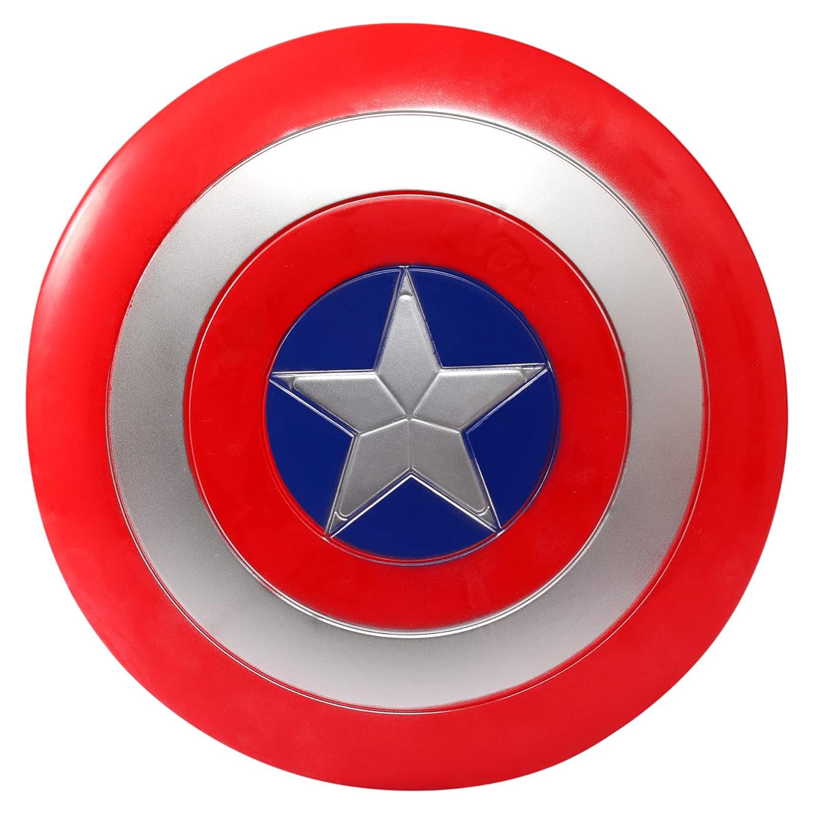 Escudo del Capitán Juguete de Rol para Niños 30 cm Rojo