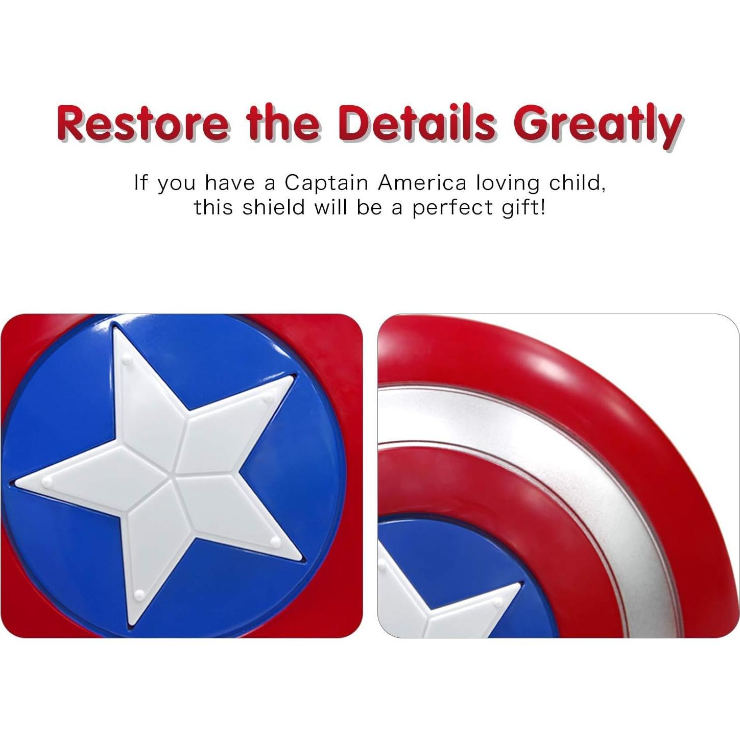 Escudo de Capitán para Niños - PVC 30.5 cm - Halloween y Cosplay