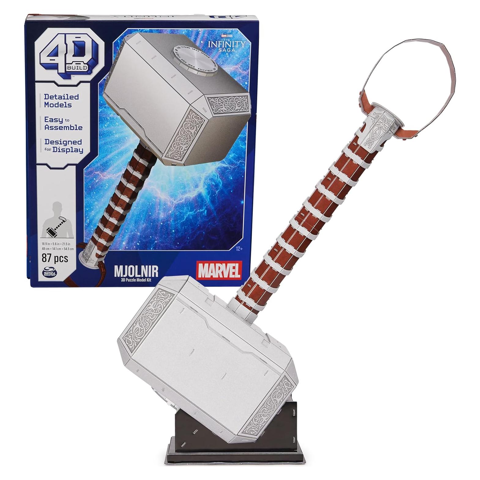 Rompecabezas 3D Martillo Mjolnir Thor 87 Pcs Spin Master