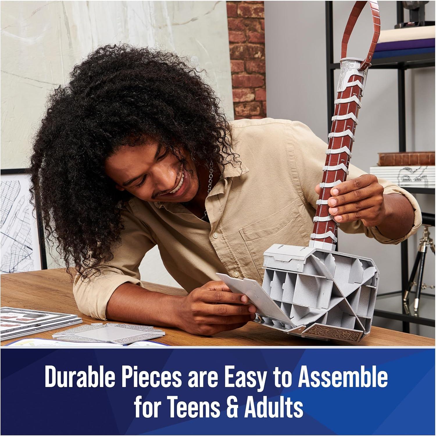 Rompecabezas 3D Martillo Mjolnir Thor 87 Pcs Spin Master