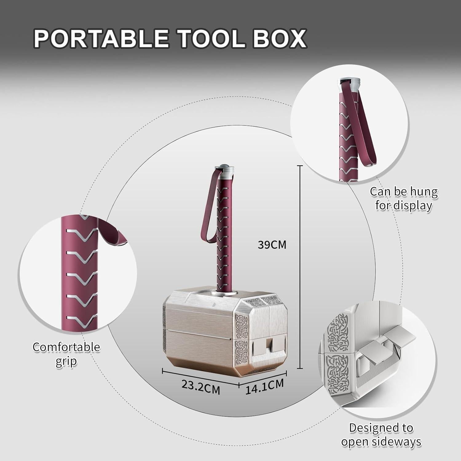 Juego de Herramientas Martillo Thor 28 Piezas DIY y Carpintería